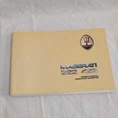 Maserati 222 422 Owner's Manual Conduite et entretien Libretto uso manutenzione