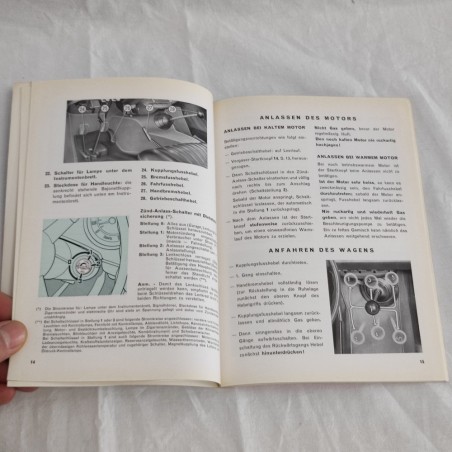 Fiat 1500 cabriolet Betriebsanleitung 4° ausgabe 1965 ottimo