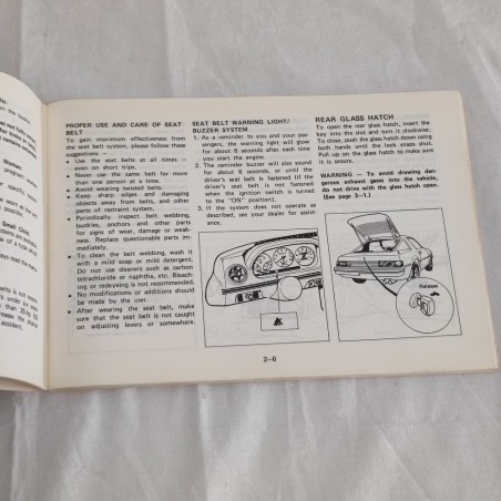 Mazda RX-7 Owner's Manual 1983 inglese buone condizioni