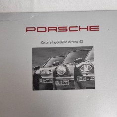 Depliant originale PORSCHE Colori e tappezzeria interna 1993 2