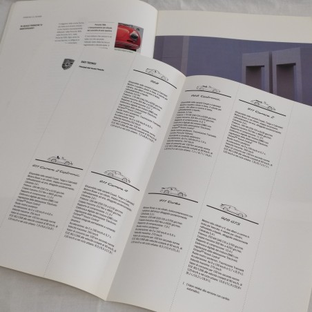 Brochure PORSCHE 911 968 e 928 anno 1991