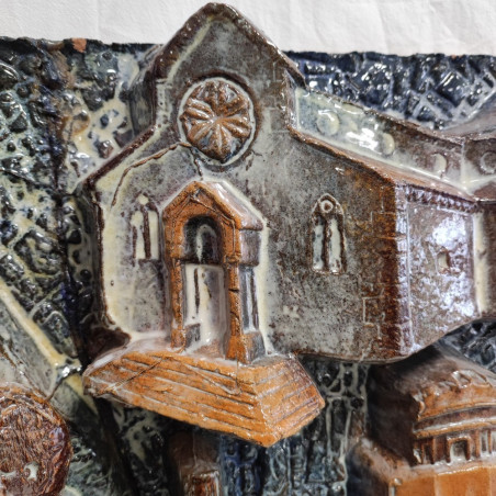 Angelo BIANCINI altorilievo ceramica Le Chiese di Ravenna