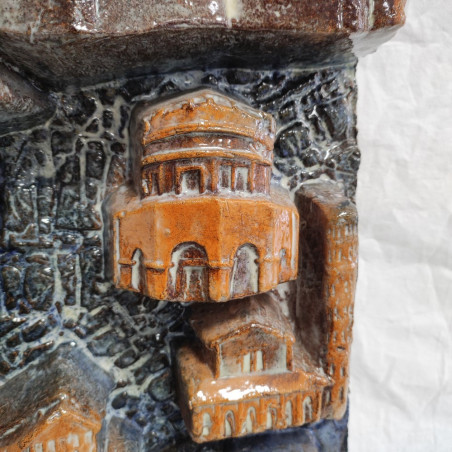 Angelo BIANCINI altorilievo ceramica Le Chiese di Ravenna