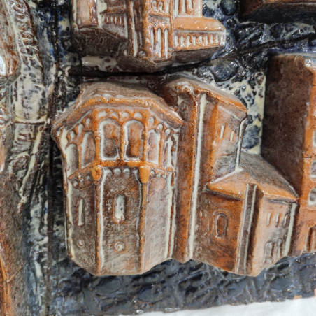 Angelo BIANCINI altorilievo ceramica Le Chiese di Ravenna