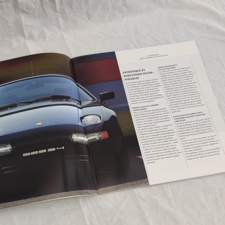 PORSCHE 928 S4 Brochure otriginale in francese