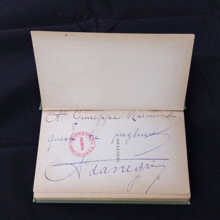Ada Negri, libro ORAZIONI - DLF Bologna dedica autografa dell'autrice