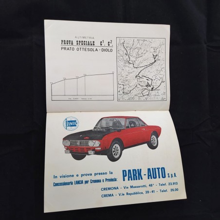 Opuscolo 1° Rallye Nazionale Coppa Luigi Feraboli 1972 Automobil Club Cremona