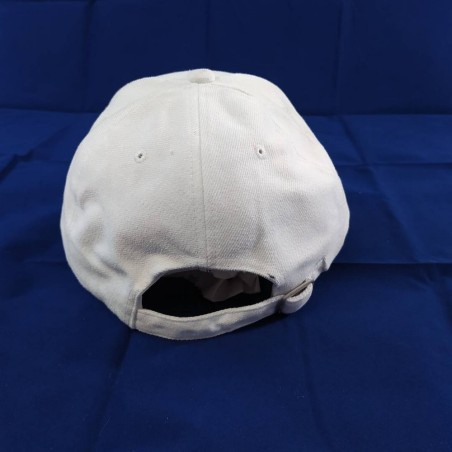 Carlos CHECA autografo originale su cappellino bianco EcoSteps