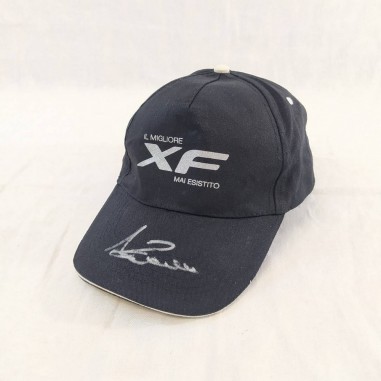 Alessandro ZANARDI autografo su cappellino blu sponsor XF