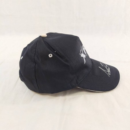 Alessandro ZANARDI autografo su cappellino blu sponsor XF