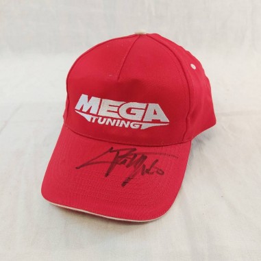 Emerson FITTIPALDI autografo originale su cappellino sponsor MEGA Tuning