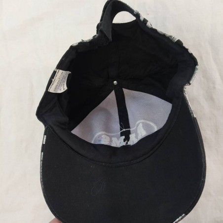 Max BIAGI autografo originale su cappellino nero e argento sponsor RAMS