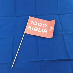 Bandierina 1000 Miglia autografo originale MOSS sponsoro Mercedes