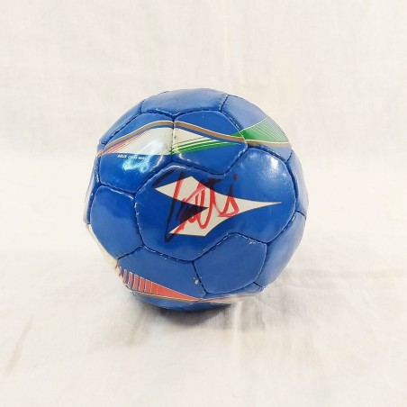 Francesco TOTTI Pallone calcetto in cuoio autografo a pennarello