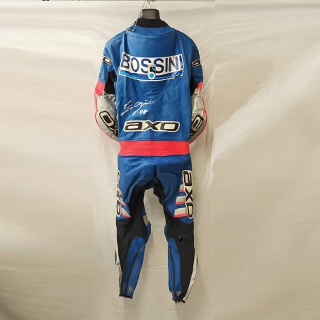 Tuta motociclismo pilota Gianluigi SCALVINI firmata in originale