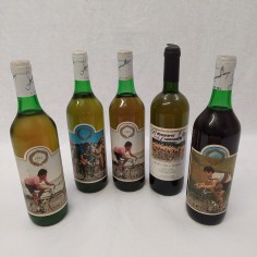 Lotto di 5 bottiglie vino Francesco MOSER 1984 1985 1998