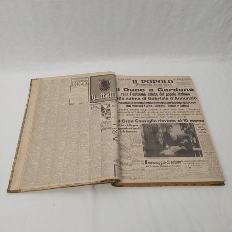 Raccolta di quotidiani dal 1937 al 1947 rilegata