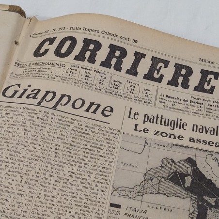 Raccolta di quotidiani dal 1937 al 1947 rilegata