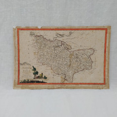Cartina del KENT anno 1779 realizzata a VENEZIA Antonio Zatta