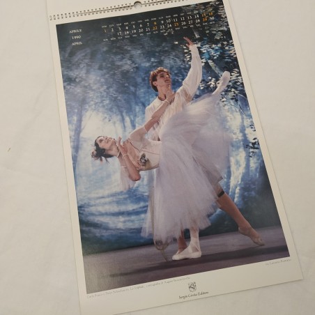 Calendario 1990 con autografo CARLA FRACCI Sergio Civita Editore