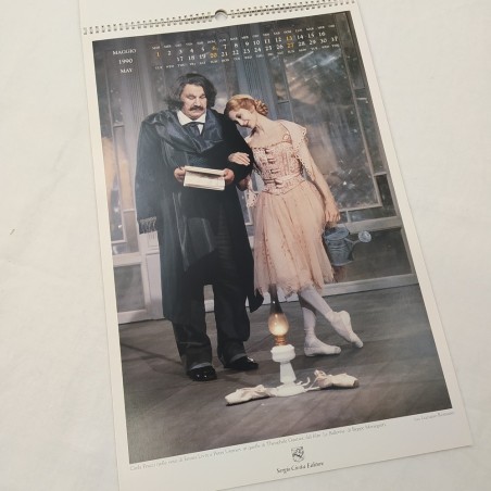 Calendario 1990 con autografo CARLA FRACCI Sergio Civita Editore