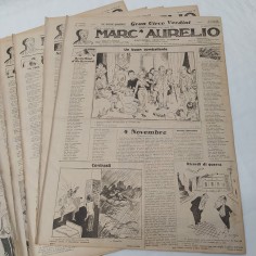 Lotto 15 riviste satiriche MARC'AURELIO anni 1934 1936 1943 2