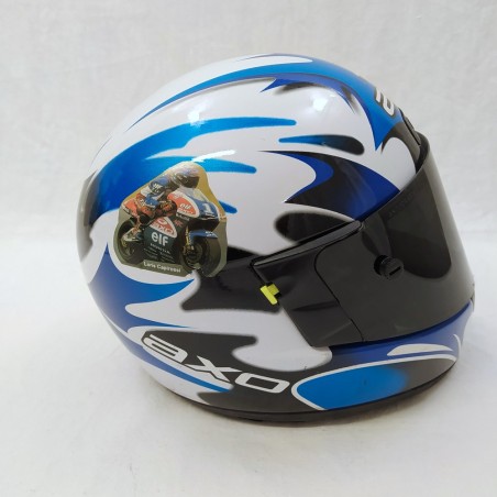 Casco motociclismo AXO autografato in Originale da Loris Capirossi