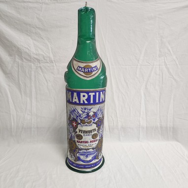 MARTINI Bottiglia gonfiabile gadget pubblicitario anni 70/80  h. 77 cm