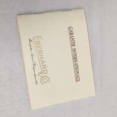 Garanzia orologi EBERHARD originale formato 140x105 mm