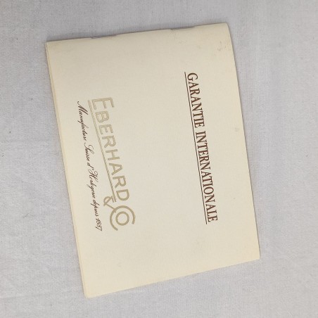 Garanzia orologi EBERHARD originale formato 140x105 mm