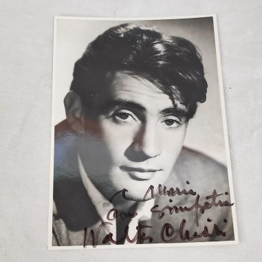 Walter CHIARI foto con dedica e autografo originali. Formato 12,5x17,5 cm