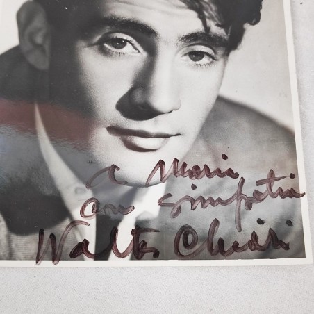 Walter CHIARI foto con dedica e autografo originali. Formato 12,5x17,5 cm