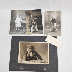 Lotto di 4 fotografie di Giorgetto Slanovitz da bambino, periodo anni 20/30 2