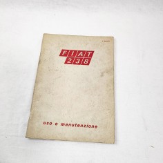 Fiat 238 libretto uso manutenzione 5° ed. motore 1200 e 1500 serie 124