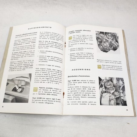 Fiat 238 libretto uso manutenzione 5° ed. motore 1200 e 1500 serie 124