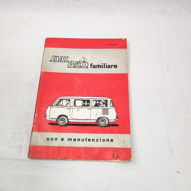 Fiat 850 familiare libretto uso e manutenzione 5° ed. 1966 ondulazioni