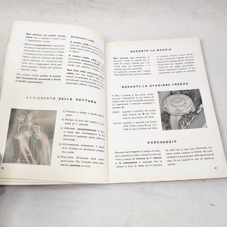 Fiat 850 familiare libretto uso e manutenzione 5° ed. 1966 ondulazioni
