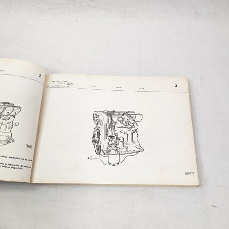 Fiat 124 sport spider catalogo parti di ricambio 1975