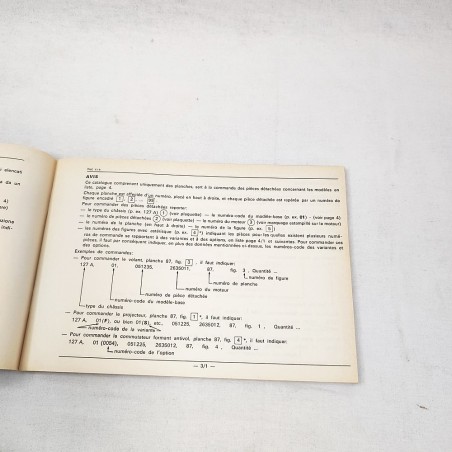 Fiat X19 catalogo parti di ricambuo carrozzeria 1° ed. 1975