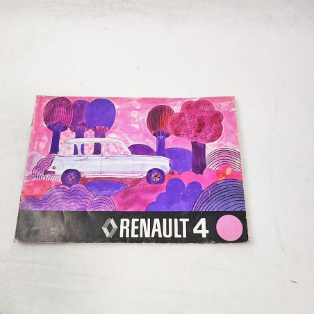 Renault 4 libretto uso manutenzione R 1123 1126 2391 2392 2106 2109