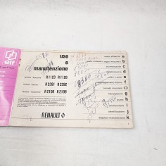 Renault 4 libretto uso manutenzione R 1123 1126 2391 2392 2106 2109 2