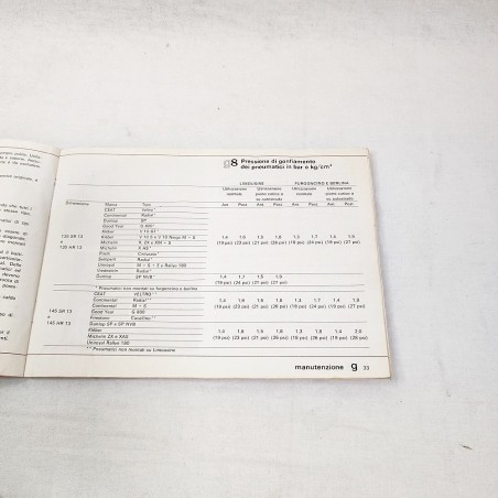 Renault 4 libretto uso manutenzione R 1123 1126 2391 2392 2106 2109