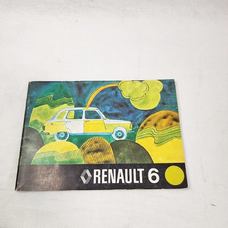 Renault 6 R 1180 e 1181 libretto uso manutenzione giugno 1973