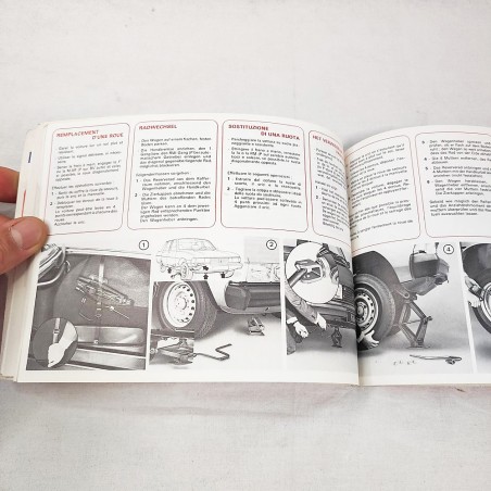Peugeot 604 SL-TI libretto uso manutenzione 4 lingue
