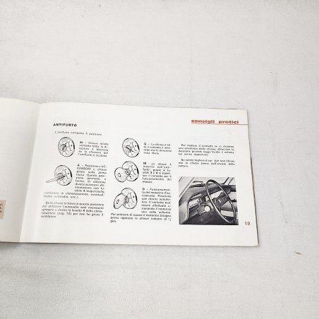 Peugeot 304  libretto uso manutenzione 1969 parzialmente compilato