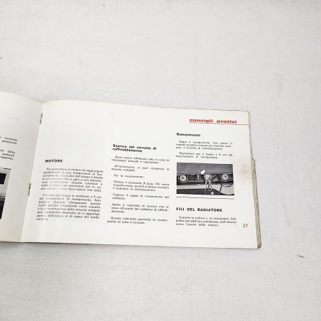 Peugeot 304  libretto uso manutenzione 1969 parzialmente compilato