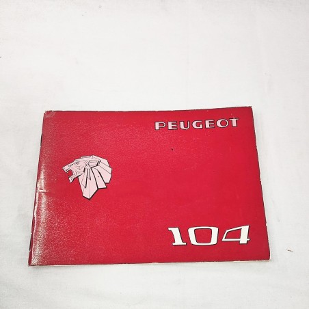 Peugeot 104  libretto uso manutenzione 104 IT 6 FN buono