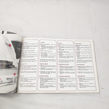 Peugeot 104  libretto uso manutenzione 104 IT 6 FN buono
