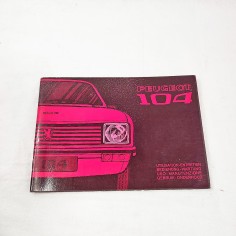 Peugeot 104  libretto uso manutenzione 104 IT 3 FN buono