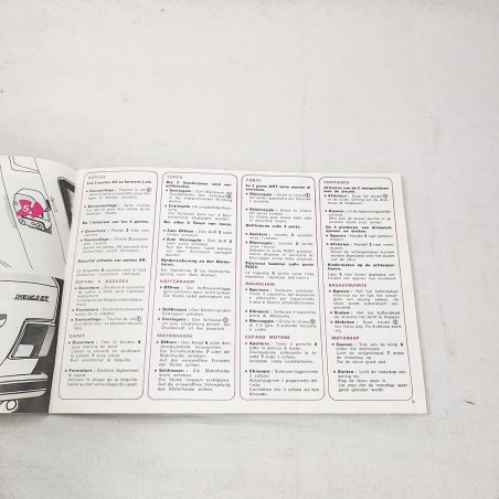 Peugeot 104  libretto uso manutenzione 104 IT 3 FN buono